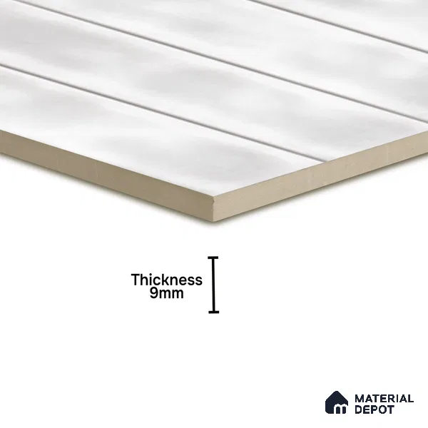 Faux Subway  Tile TL 07256 D Sintra 1011 1 ft x 1 ft Ceramic Glossy Finish - 9 mm  | 2 mm Spacer is Mandatory | Please Expect a Slight Variation of Pattern (Sample)